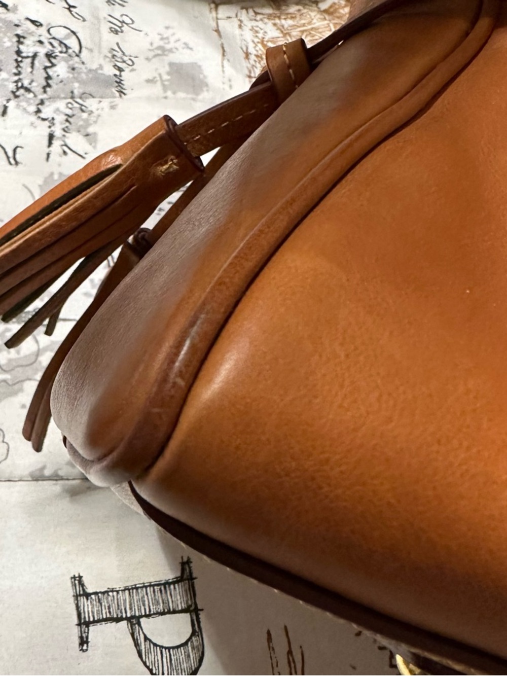Dooney & Bourke Large Domed Leather Satchel - Picture 10 of 16